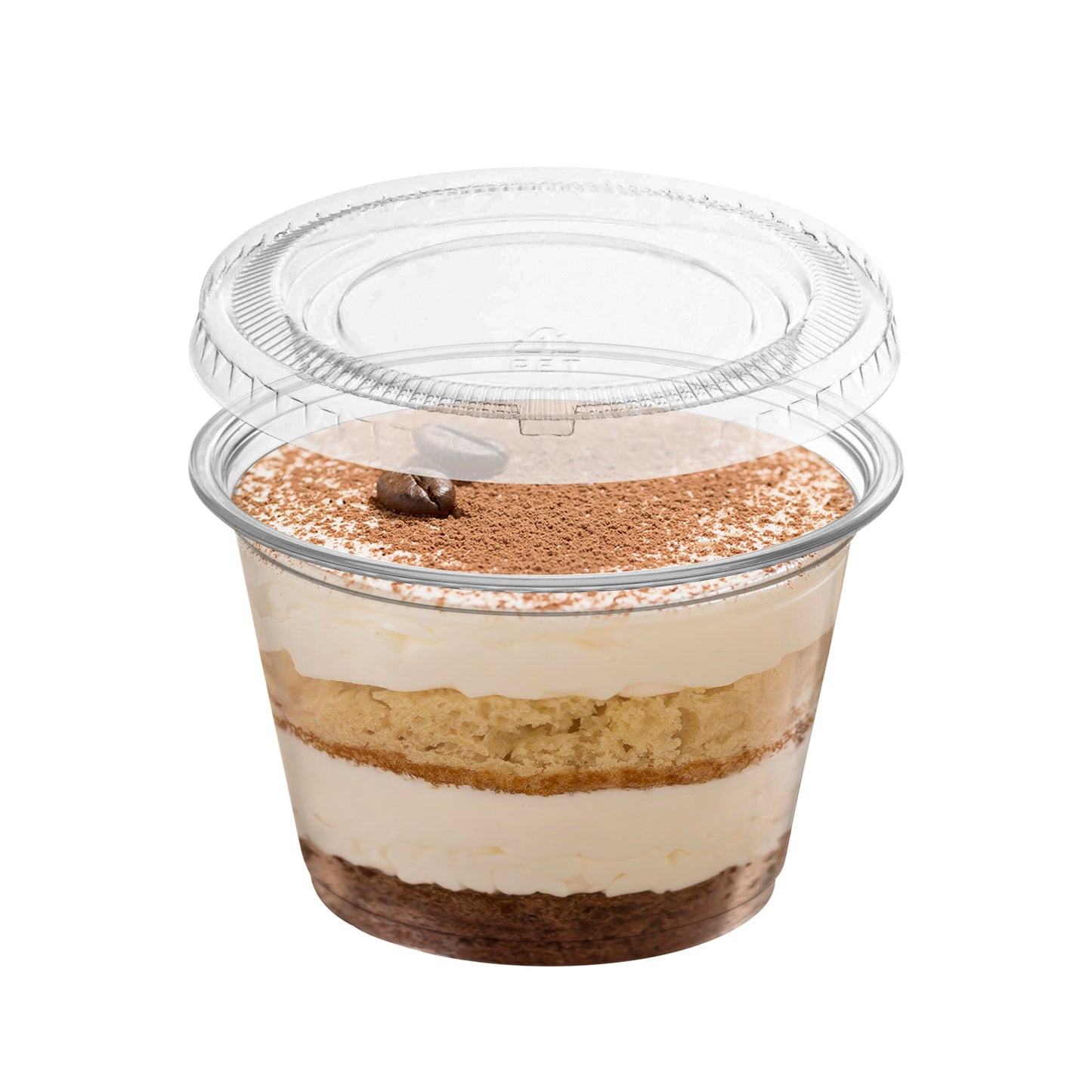 Portion control made easy with this 3.25 oz disposable souffle cup and secure-fitting clear lid