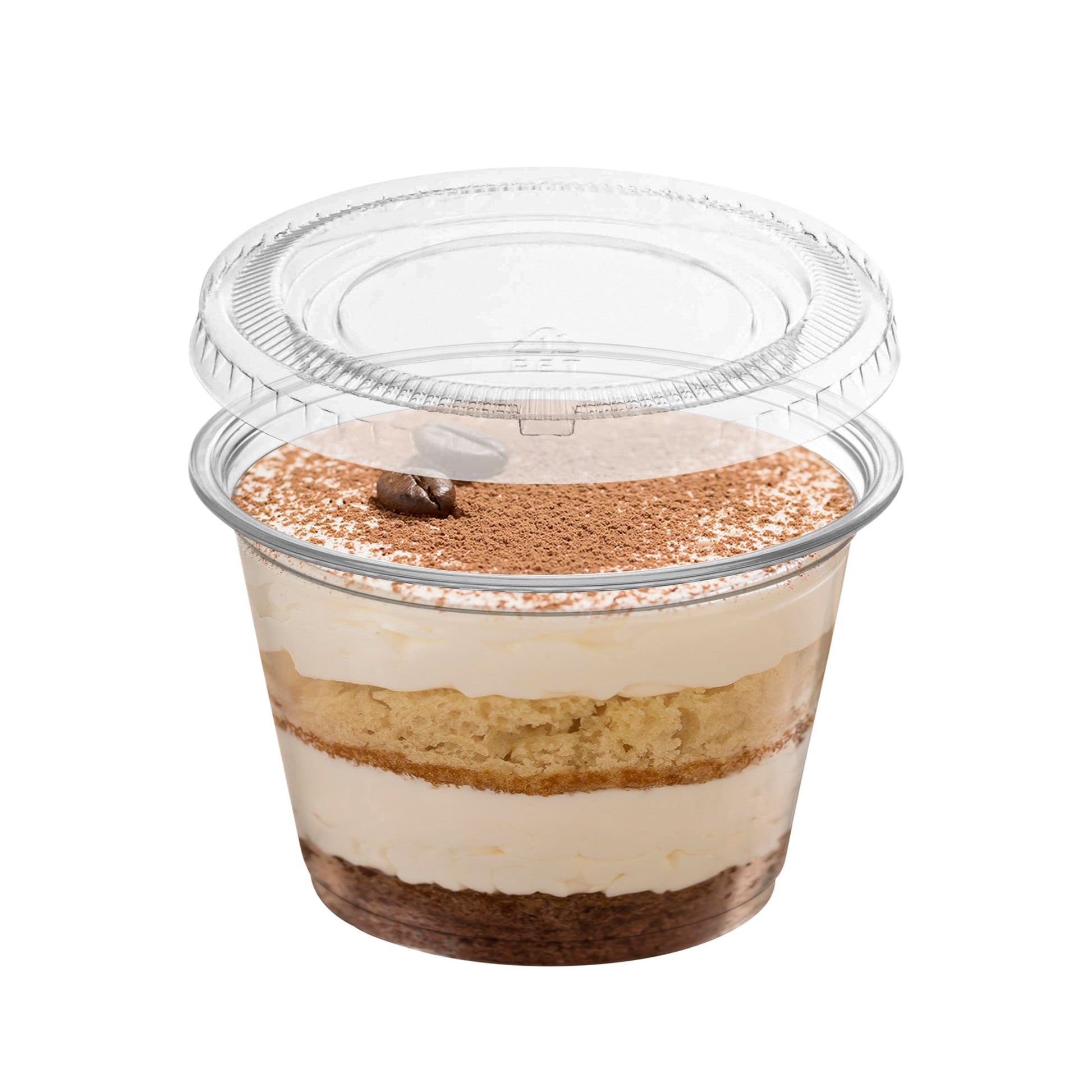 Portion control made easy with this 3.25 oz disposable souffle cup and secure-fitting clear lid