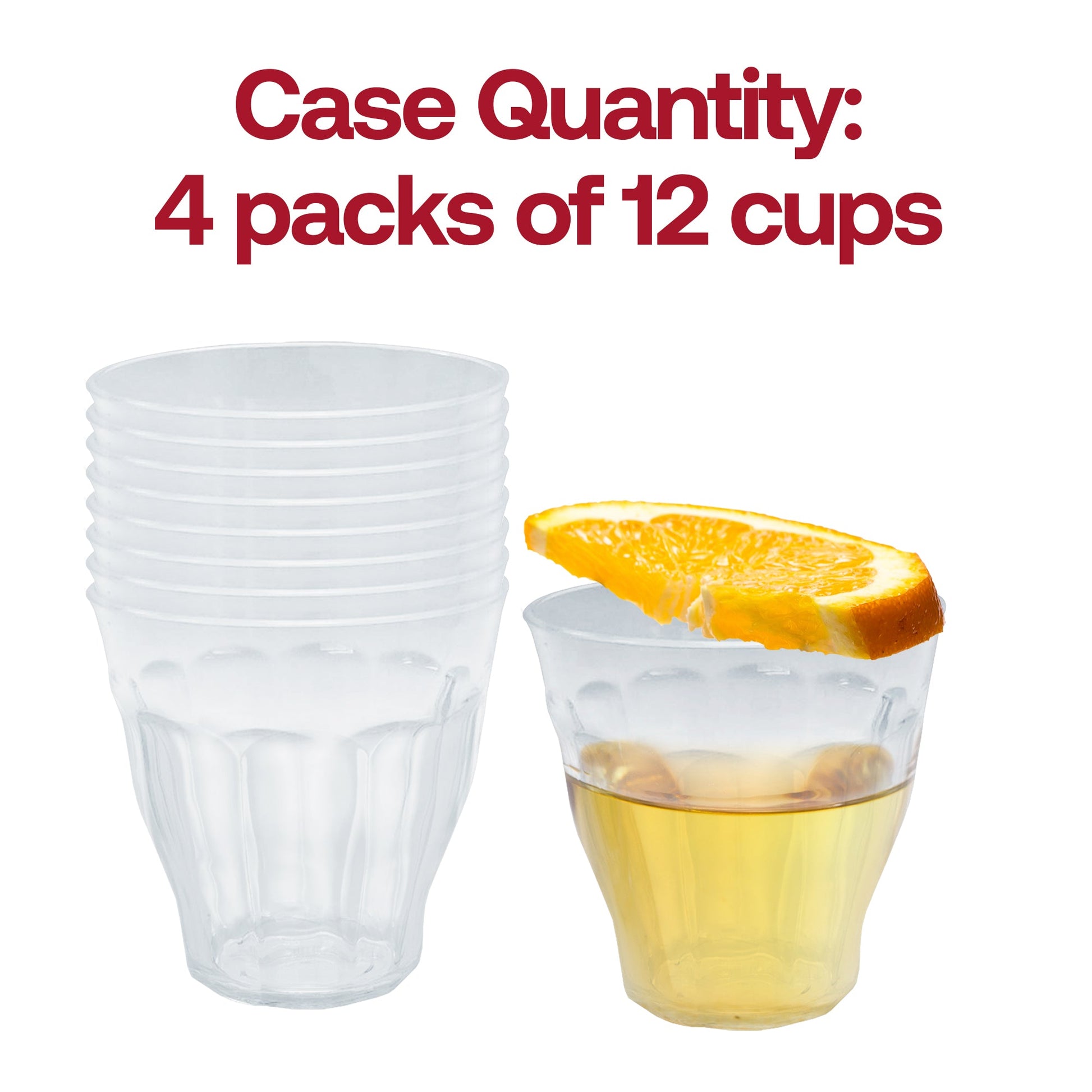 Recyclable and BPA-free, these 11 oz Clear Rotable Tumblers offer a safe, eco-friendly drinkware solution for conscious hosts