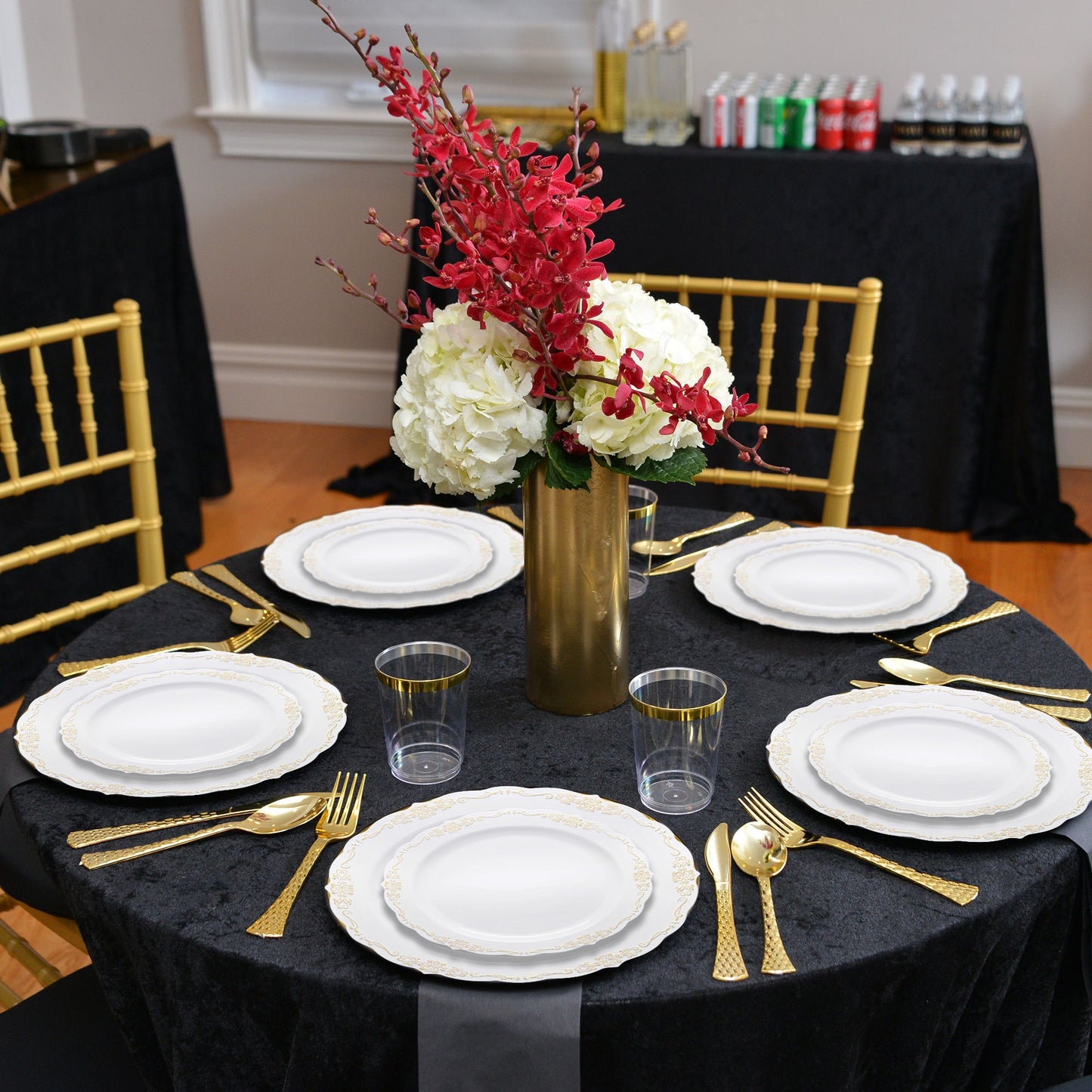 SKU 860GVP, Salad Plate 7.5" and Dinner Plate 10", offering the perfect sizes to suit your event’s needs