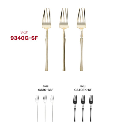 Shiny Gold Moderno Disposable Plastic Dinner Forks