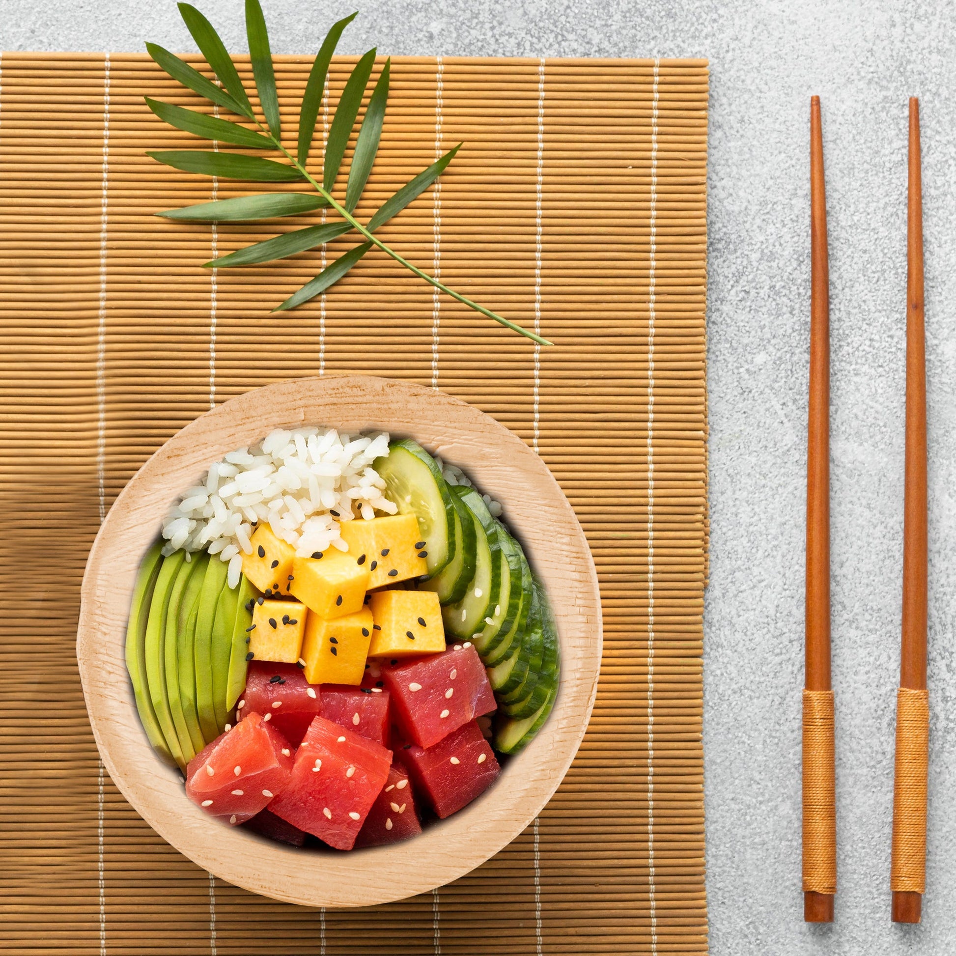 These natural round bowls were chosen for serving warm dishes with an organic touch.
