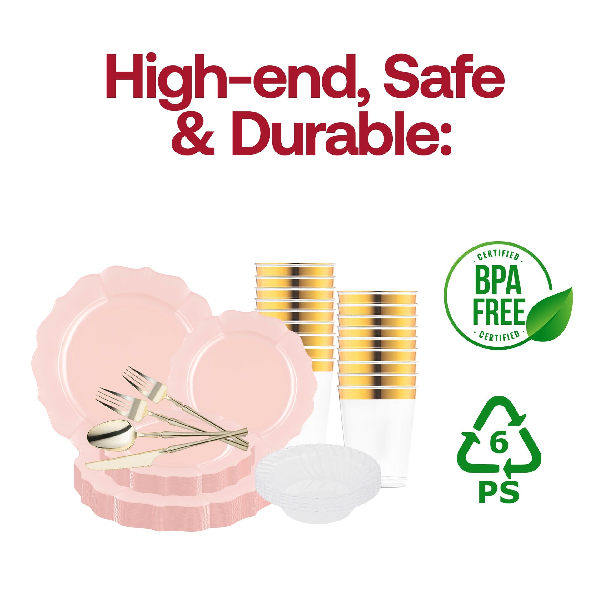 Visual showing the perfect size and balanced quantity of dinner and appetizer plates for stylish gatherings.