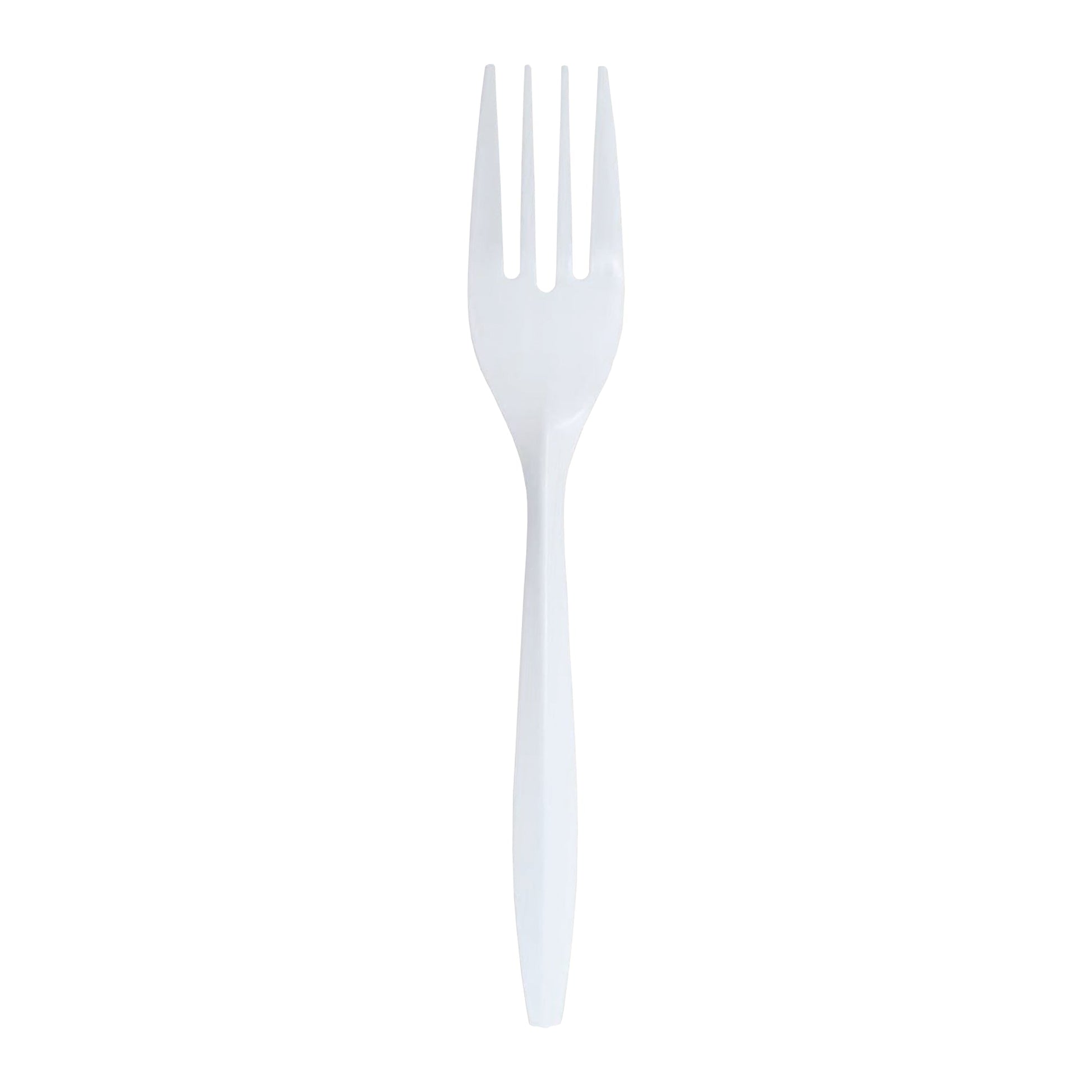 White Medium Weight Plastic Forks offer a practical disposable solution for catering, events, and everyday use