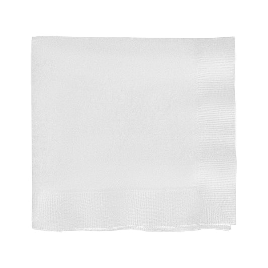 White Paper Beverage/Cocktail Napkins offer a crisp, clean look perfect for weddings, parties, or everyday gatherings