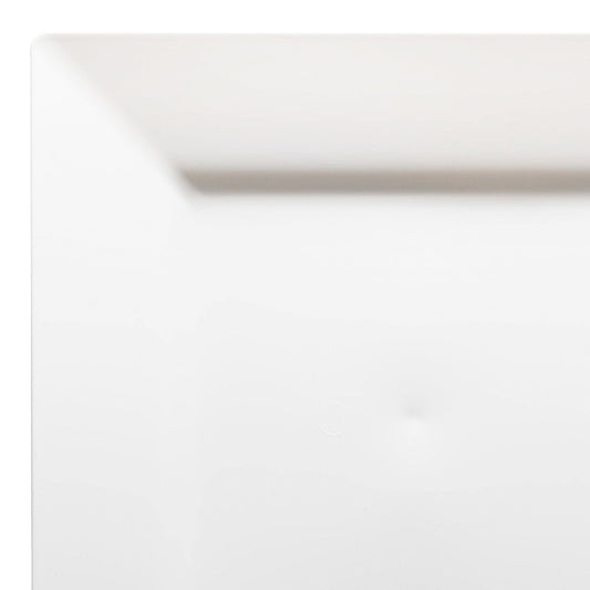 White Square Plastic Cake Plates