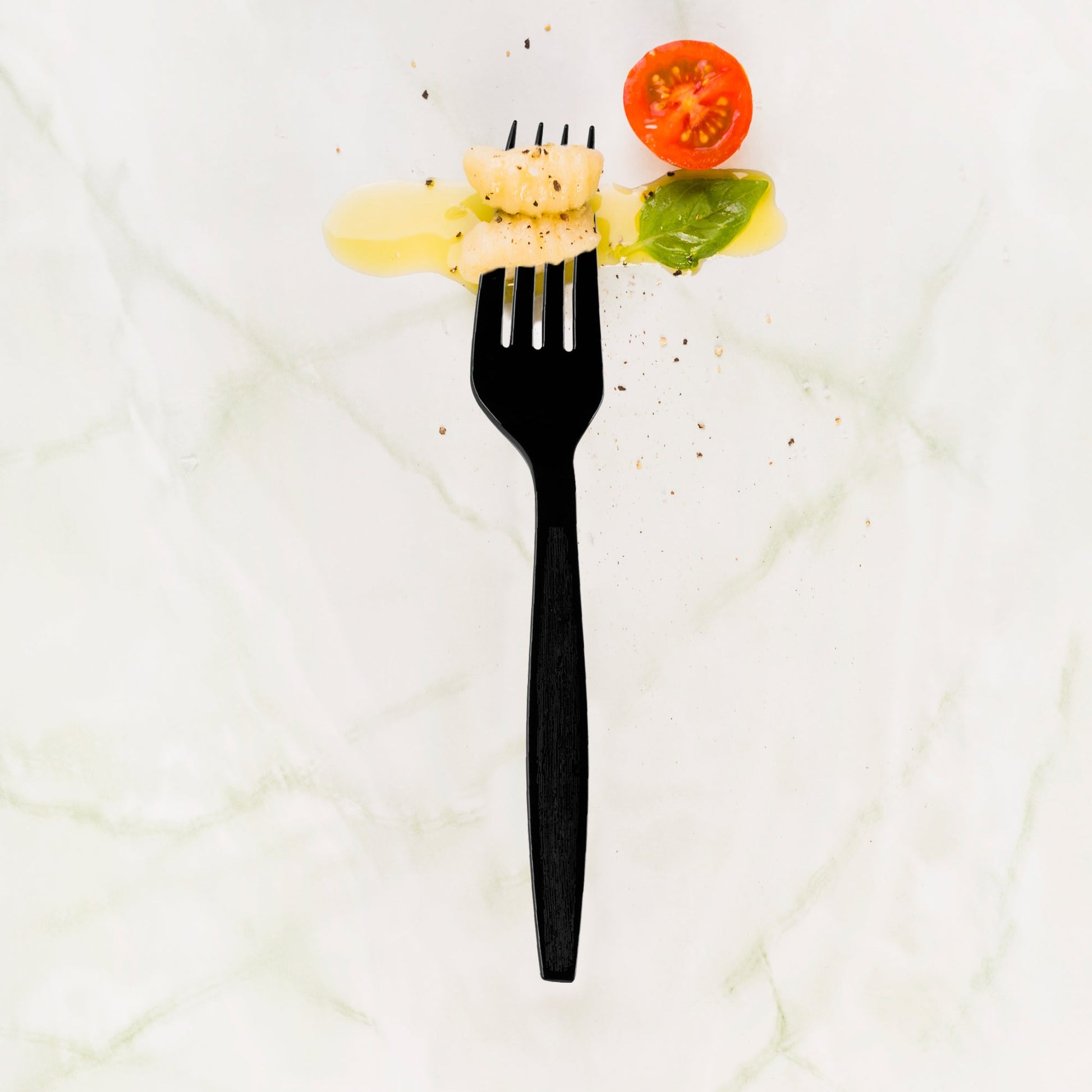 a stylish disposable solution for all dining occasions Black Plastic Disposable Forks