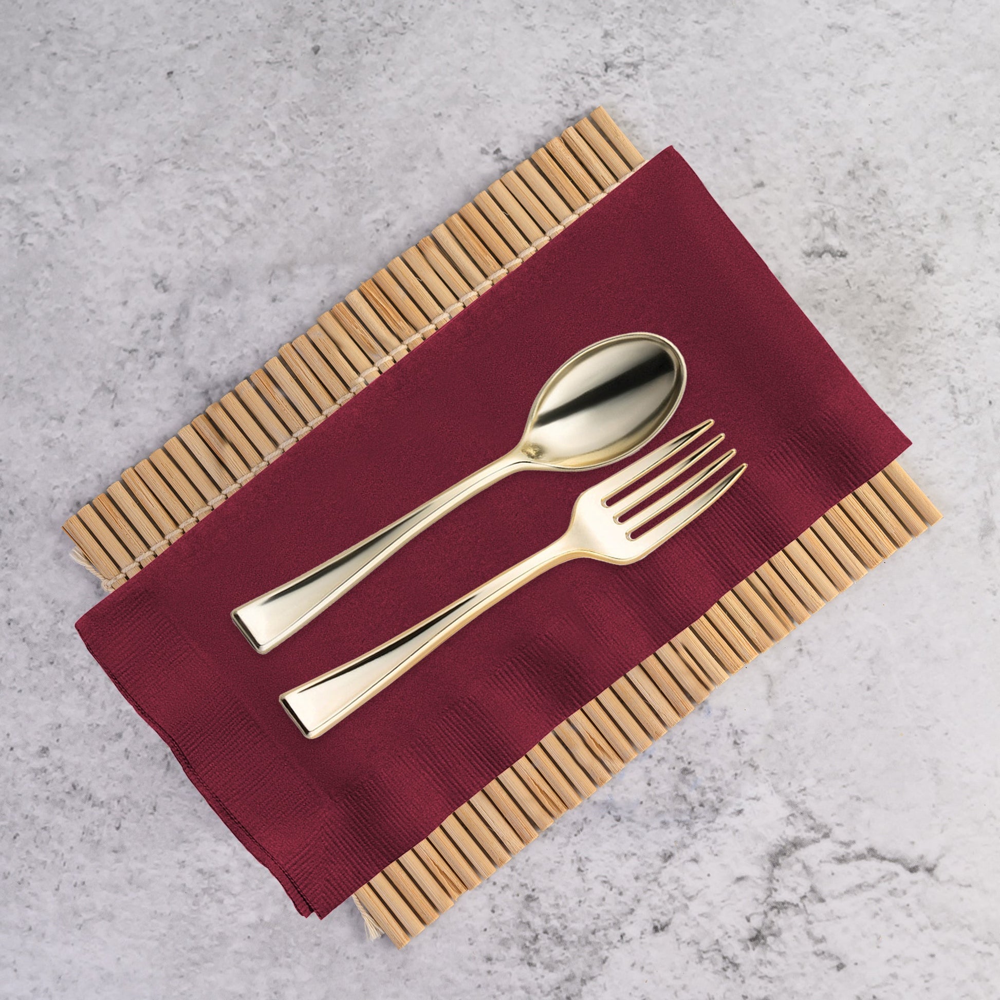 crafted for upscale occasions and easy disposal Burgundy Red Paper Dinner Napkins