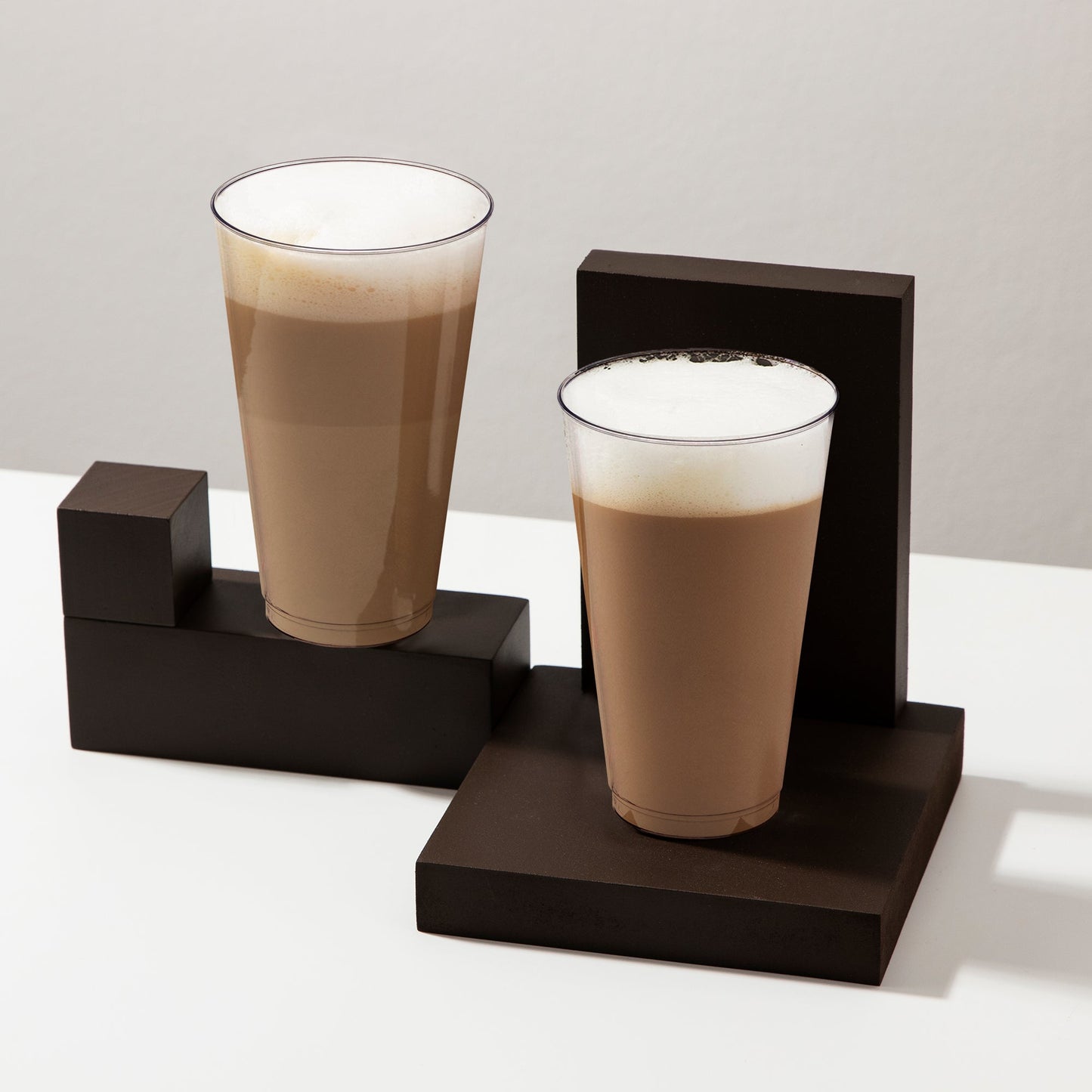 lightweight and sturdy 16 oz. Crystal Clear Plastic Disposable Tall Iced Tea Cups  great for serving appetizers