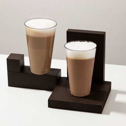 lightweight and sturdy 16 oz. Crystal Clear Plastic Disposable Tall Iced Tea Cups  great for serving appetizers